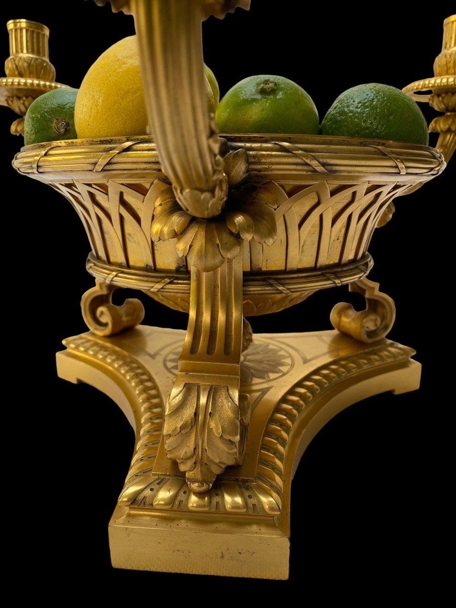 Boin-taburet, An Ormolu Fruit Dish Centrepiece, Late 19th Century-photo-2