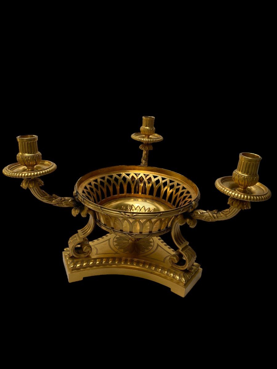 Boin-taburet, An Ormolu Fruit Dish Centrepiece, Late 19th Century-photo-4