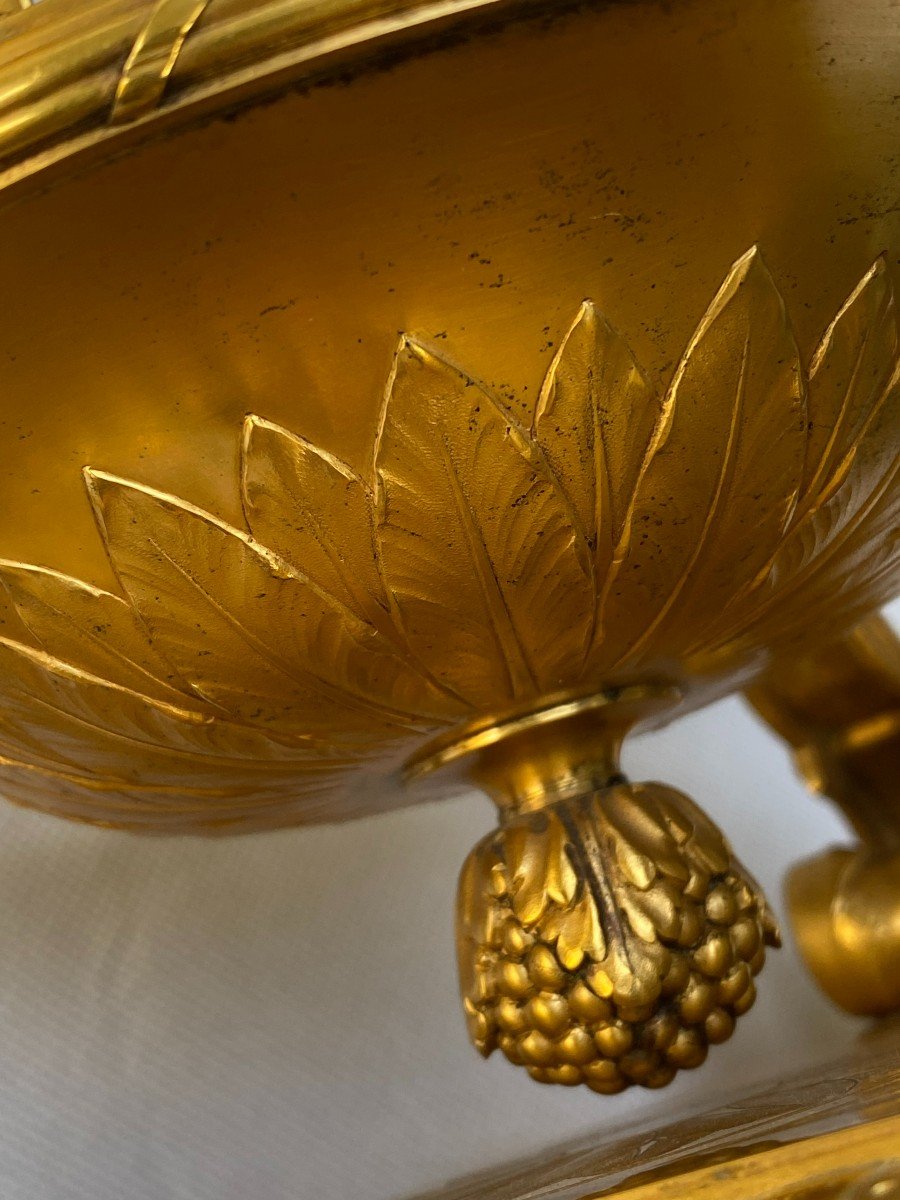 Boin-taburet, An Ormolu Fruit Dish Centrepiece, Late 19th Century-photo-5