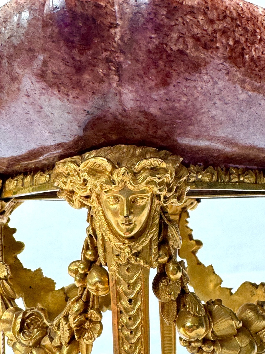 Late 19th Century Marble And Gilt Bronze Vide-poche In The Style Of Escalier De Cristal, Paris-photo-3