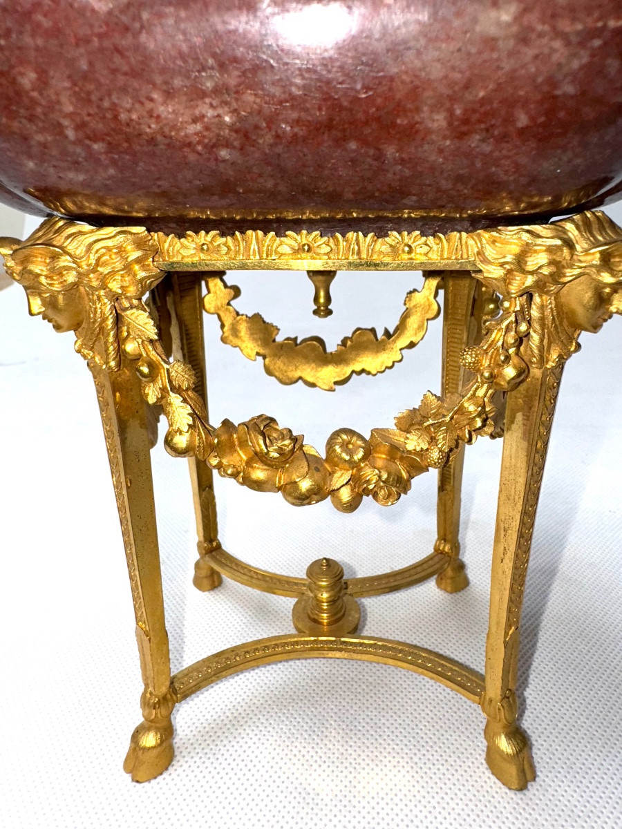 Late 19th Century Marble And Gilt Bronze Vide-poche In The Style Of Escalier De Cristal, Paris-photo-4