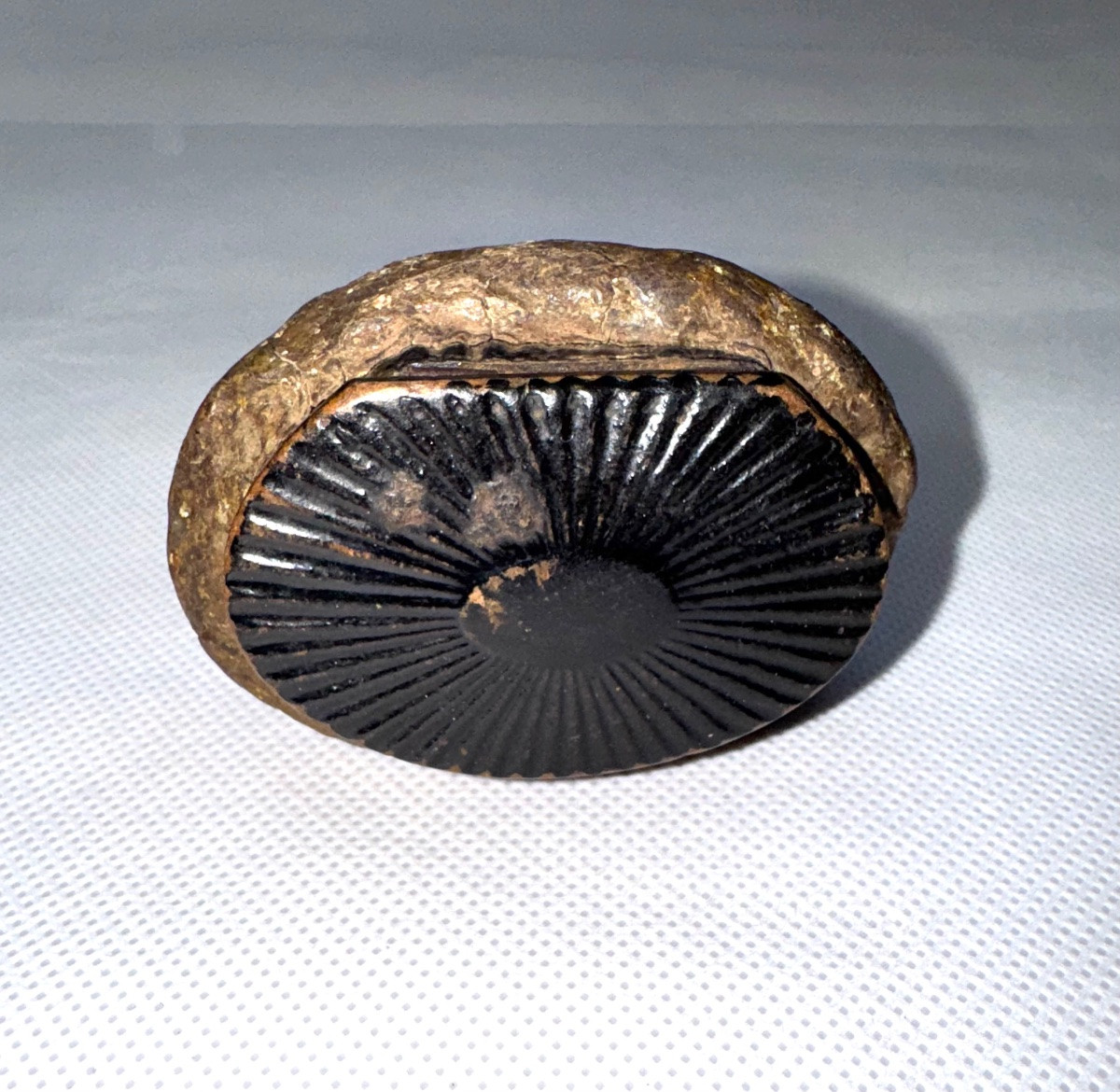 Tabatière “trompe l’oeil” en forme d'étron en carton bouilli-photo-5