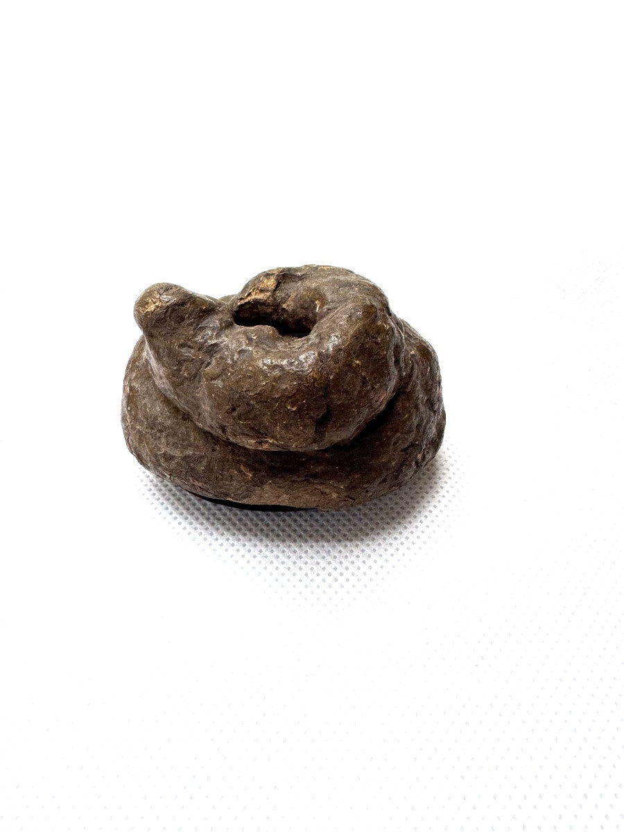 Tabatière “trompe l’oeil” en forme d'étron en carton bouilli-photo-8