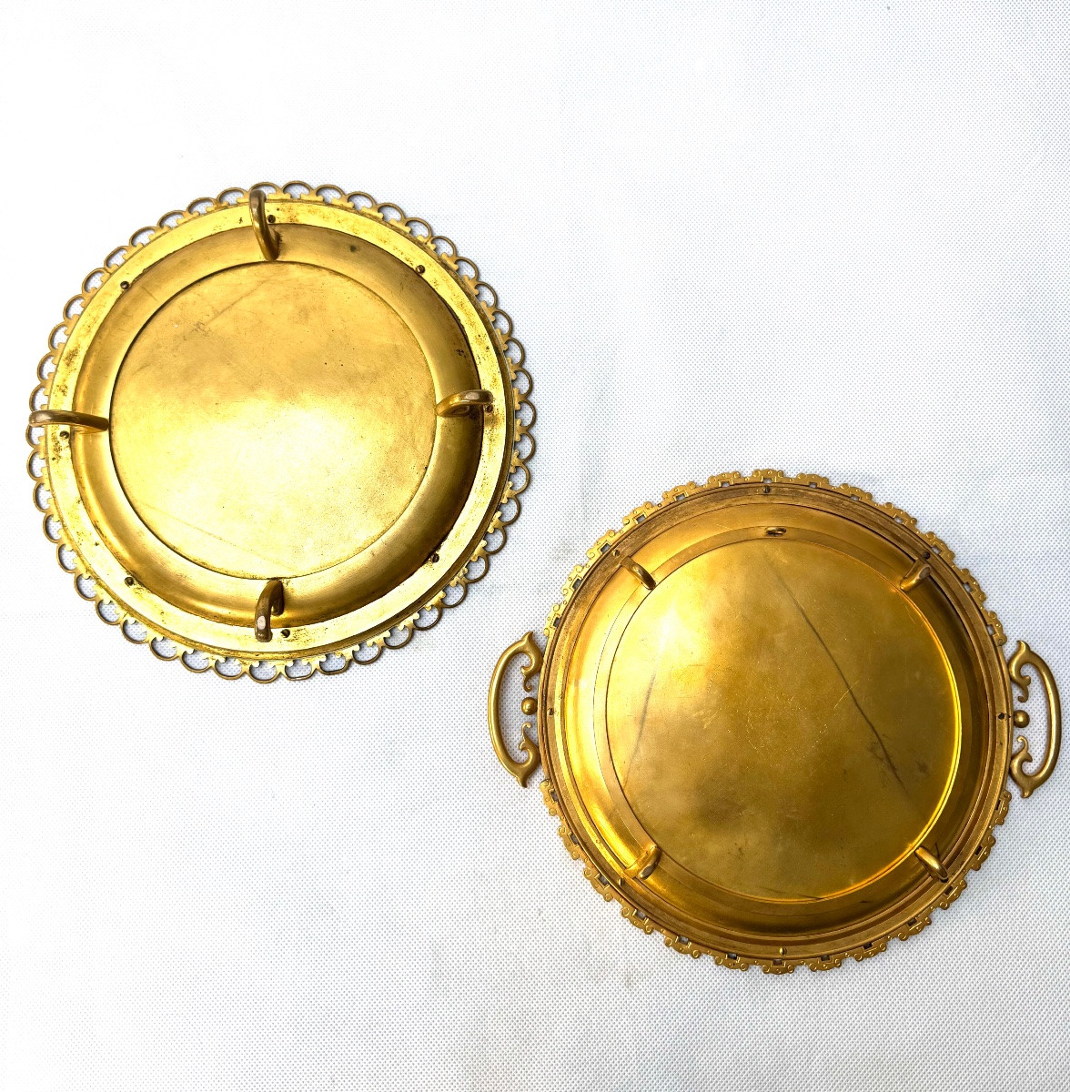 Andre-fernand Thesmar And Barbedienne, Two Gilt Bronze And Cloisonné Enamel Dishes, Circa 1880-photo-7