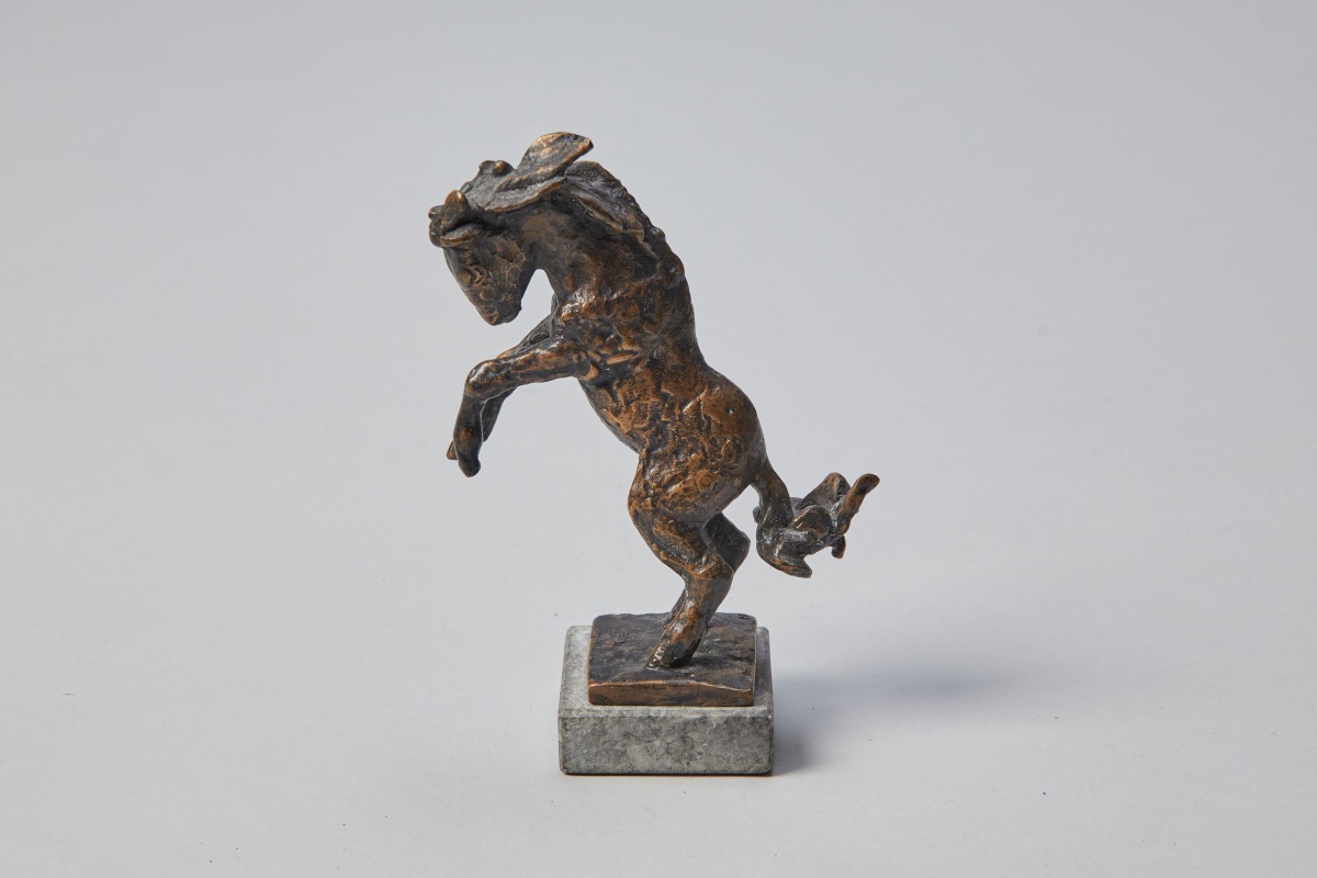 Renée Sintenis (1888 – 1965) Sculpture en bronze “Poney Cabré”-photo-2