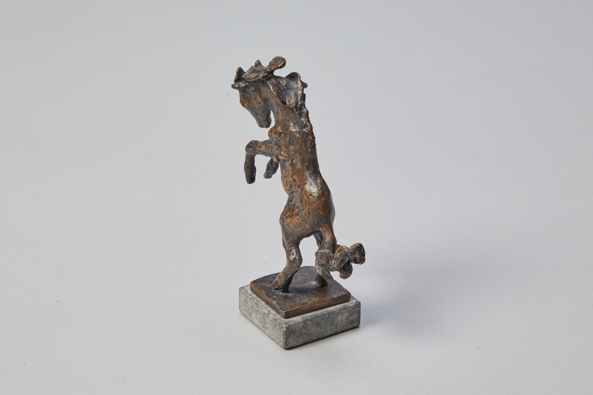 Renée Sintenis (1888 – 1965) Sculpture en bronze “Poney Cabré”-photo-4