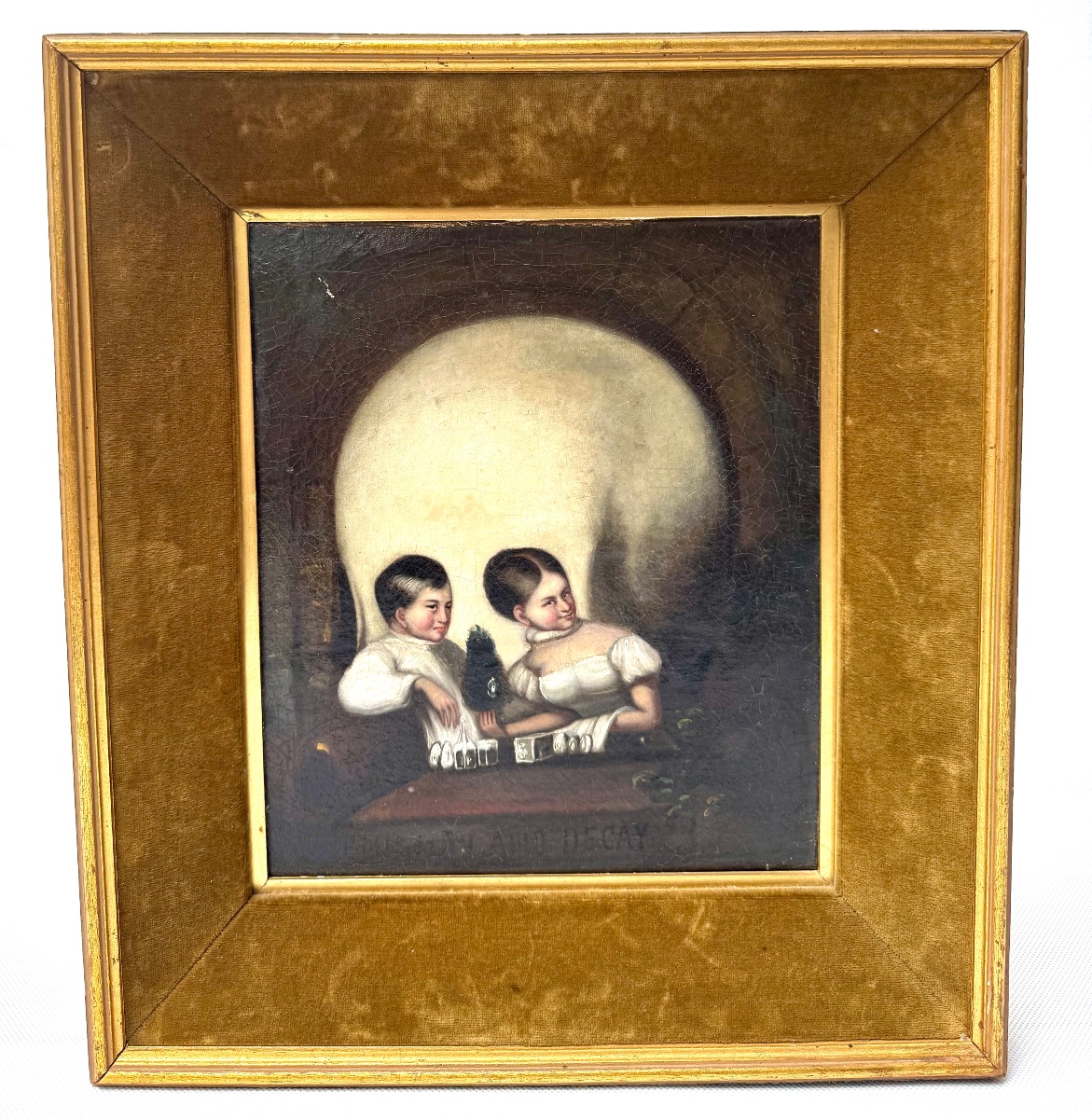 “blossom And Decay” Oil On Canvas, Late 19th Century.