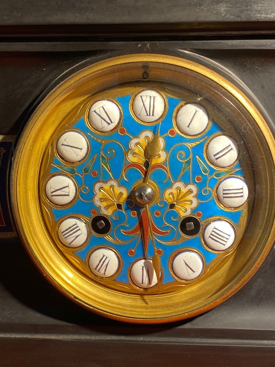 Neo-greek Style Clock And Urn By Ferdinand Barbedienne (1810-1892) And Louis-constant Sévin-photo-1
