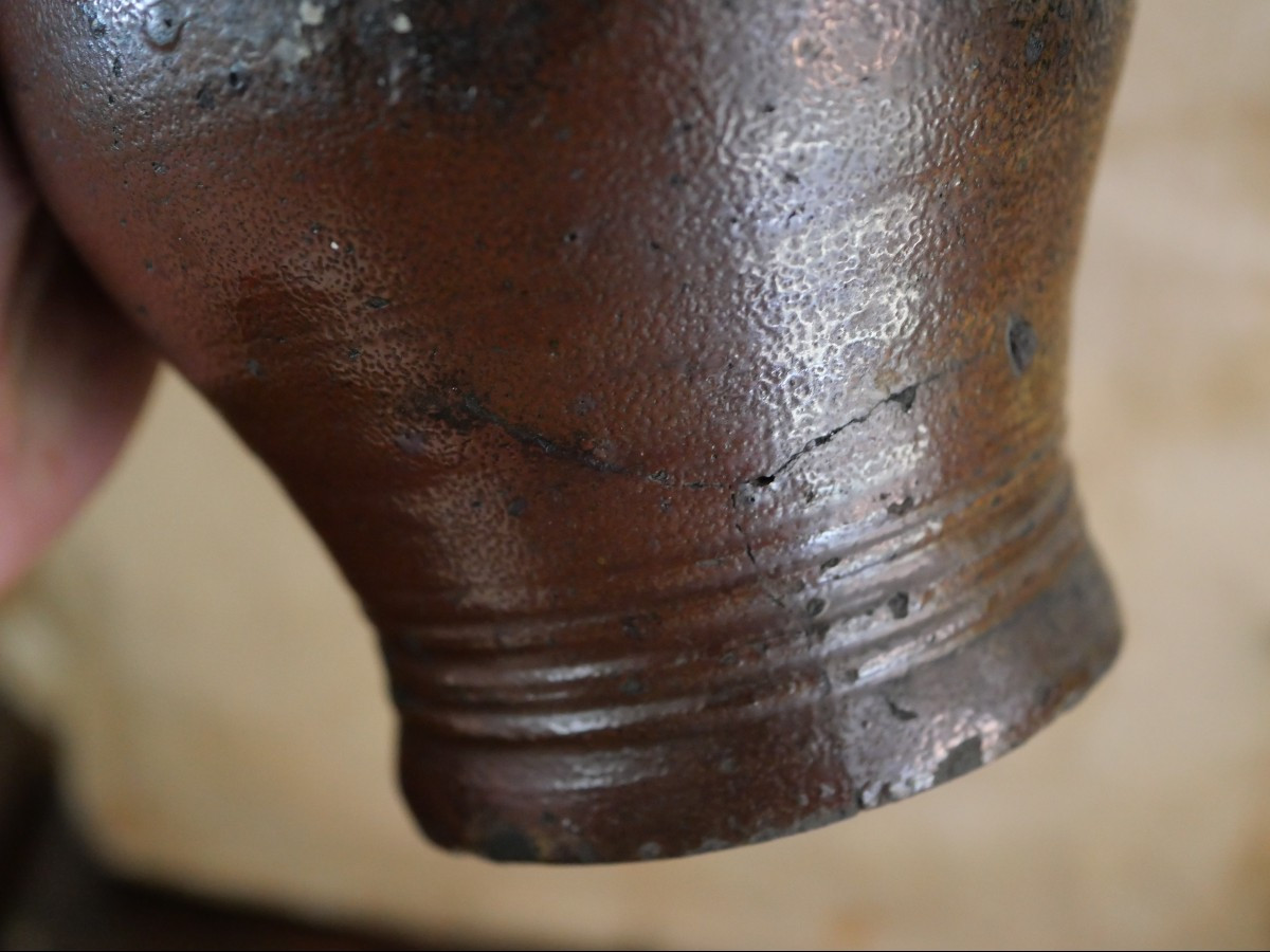 Pichet en grès de la vallée du Rhin – Ateliers de Frechen – XVIIe siècle-photo-1