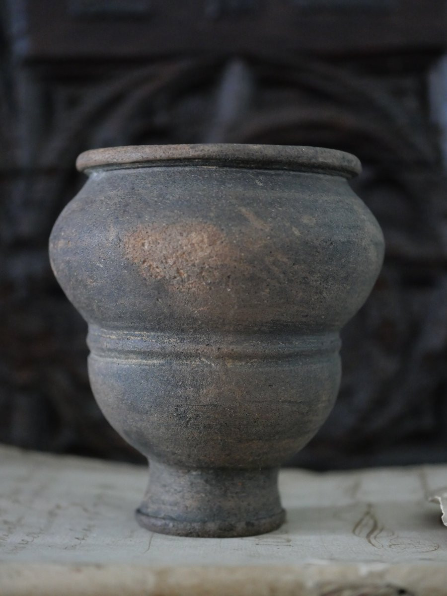 Merovingian Ceramic Goblet (6th–8th Century) – Provenance: Former French Collection-photo-2