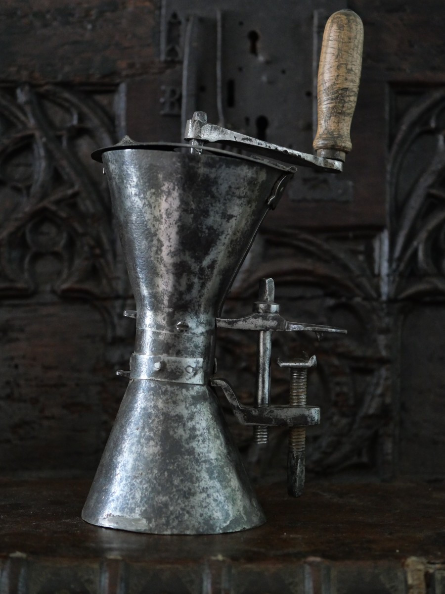 Sheet Iron Coffee Grinder, "hourglass" Model, 17th–18th Century