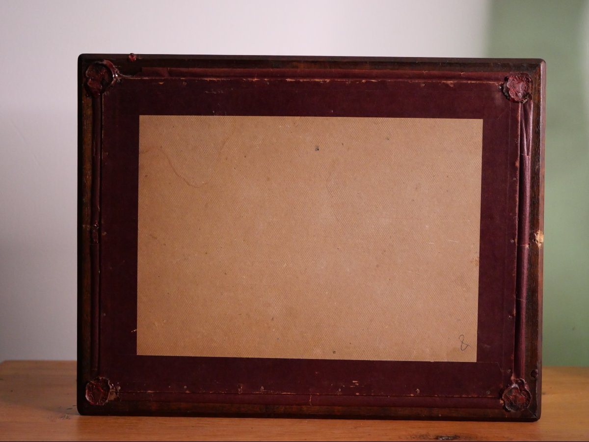 Rare 19th-century Paper Filigree Reliquary – Cardinal Pierre De Bérulle – 8 Relics Of Saints-photo-6