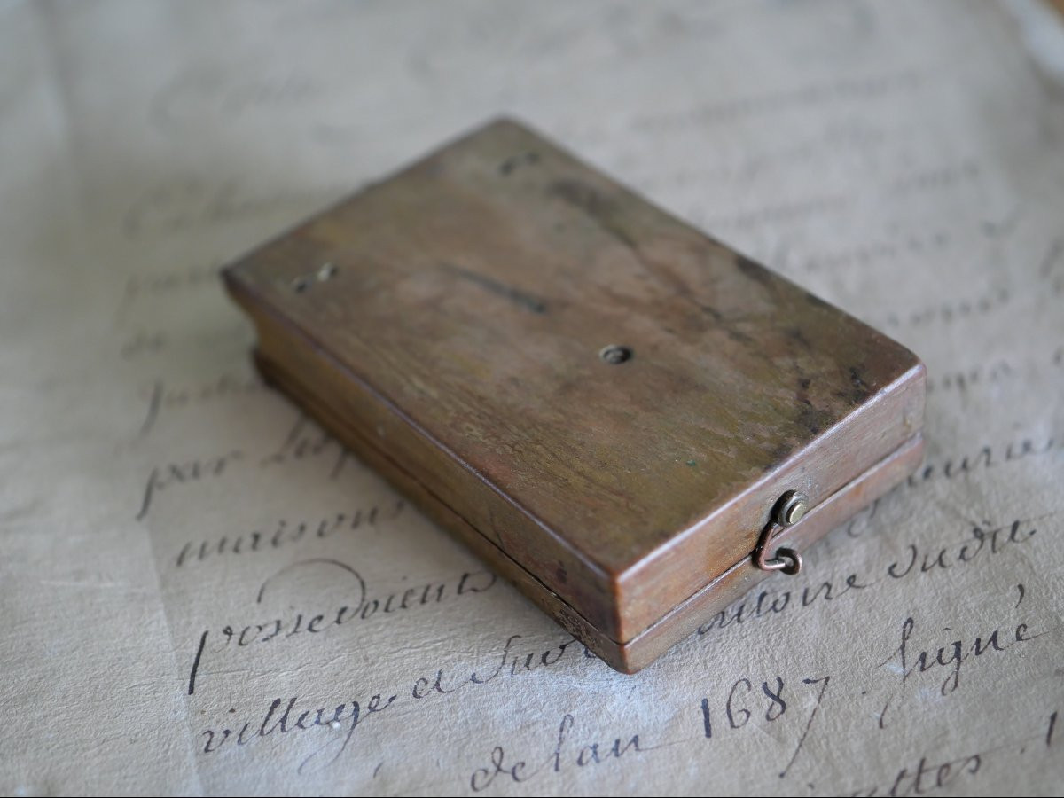 Pocket Diptych Sundial - Scientific Instrument - Louis XVI Period - 18th Century-photo-4