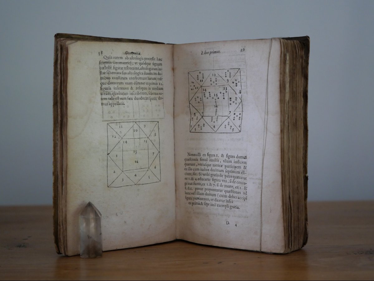 Esotérisme, géomancie, sciences occultes – Opus Geomantiae completum – 1627–  Henricus de Picis-photo-3