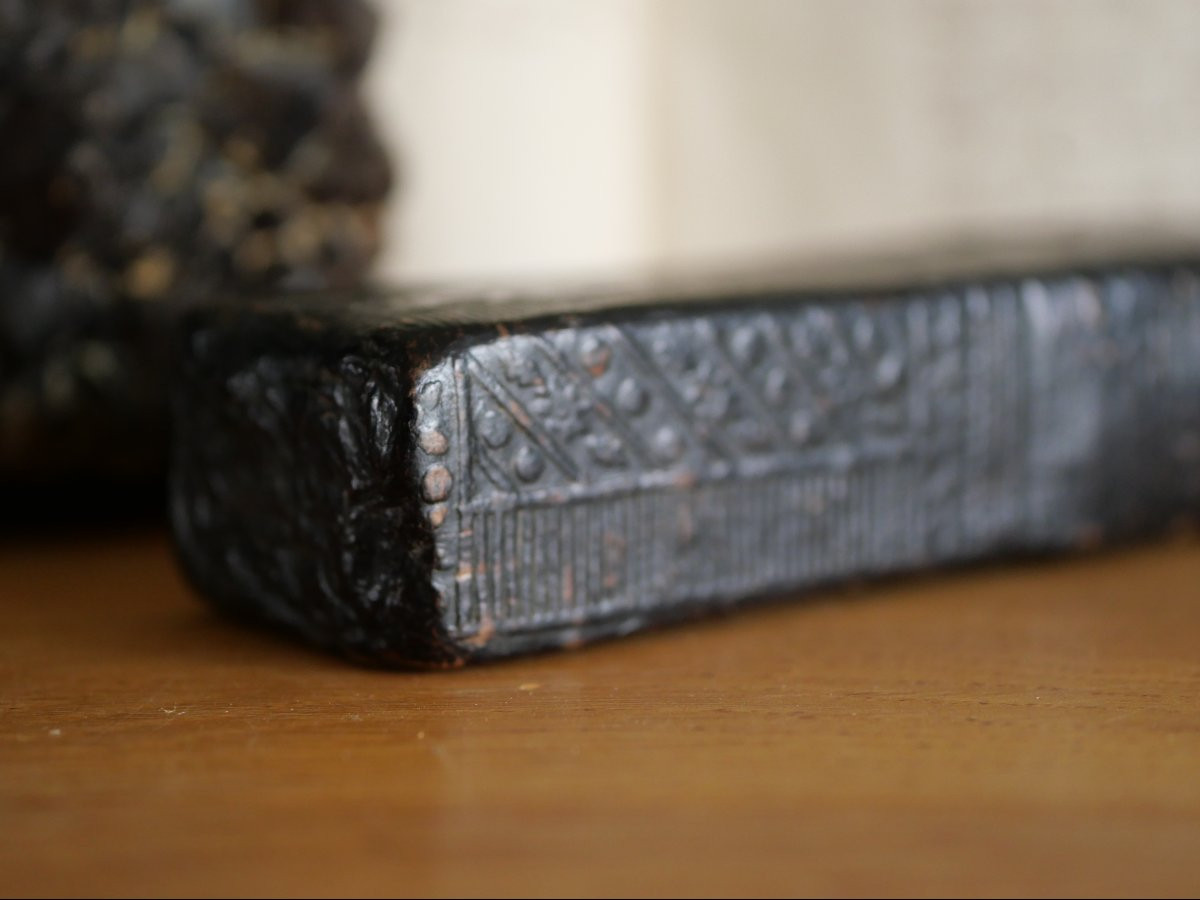 Etui d'écriture en papier et cuir bouilli – XVIIe siècle – Haute époque -photo-1