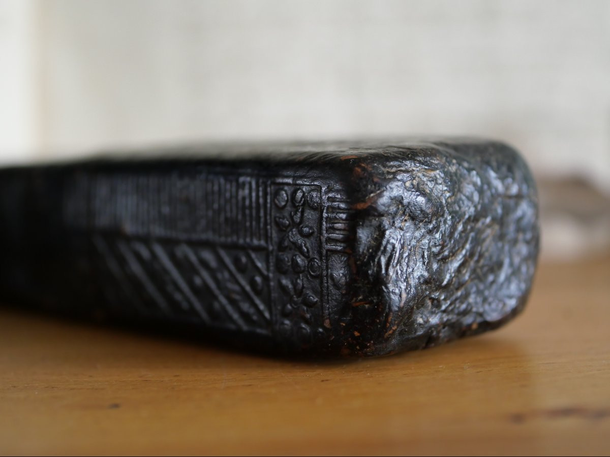 Etui d'écriture en papier et cuir bouilli – XVIIe siècle – Haute époque -photo-2