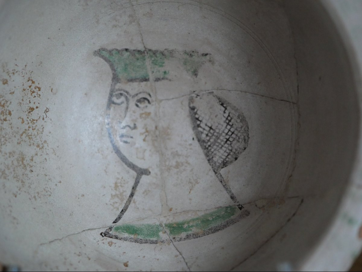 Écuelle en majolique italienne médiévale – Haut Latium, XIVe-XVe siècle, haute époque-photo-2