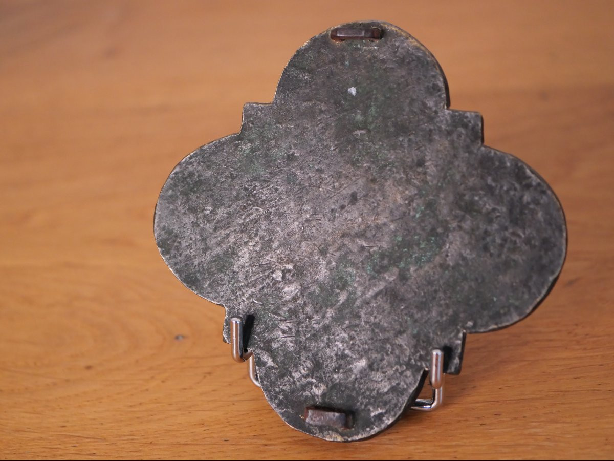 Pendant de harnais médiéval armorié – XIIIe / XIVe, provenance, haute époque, gothique-photo-4