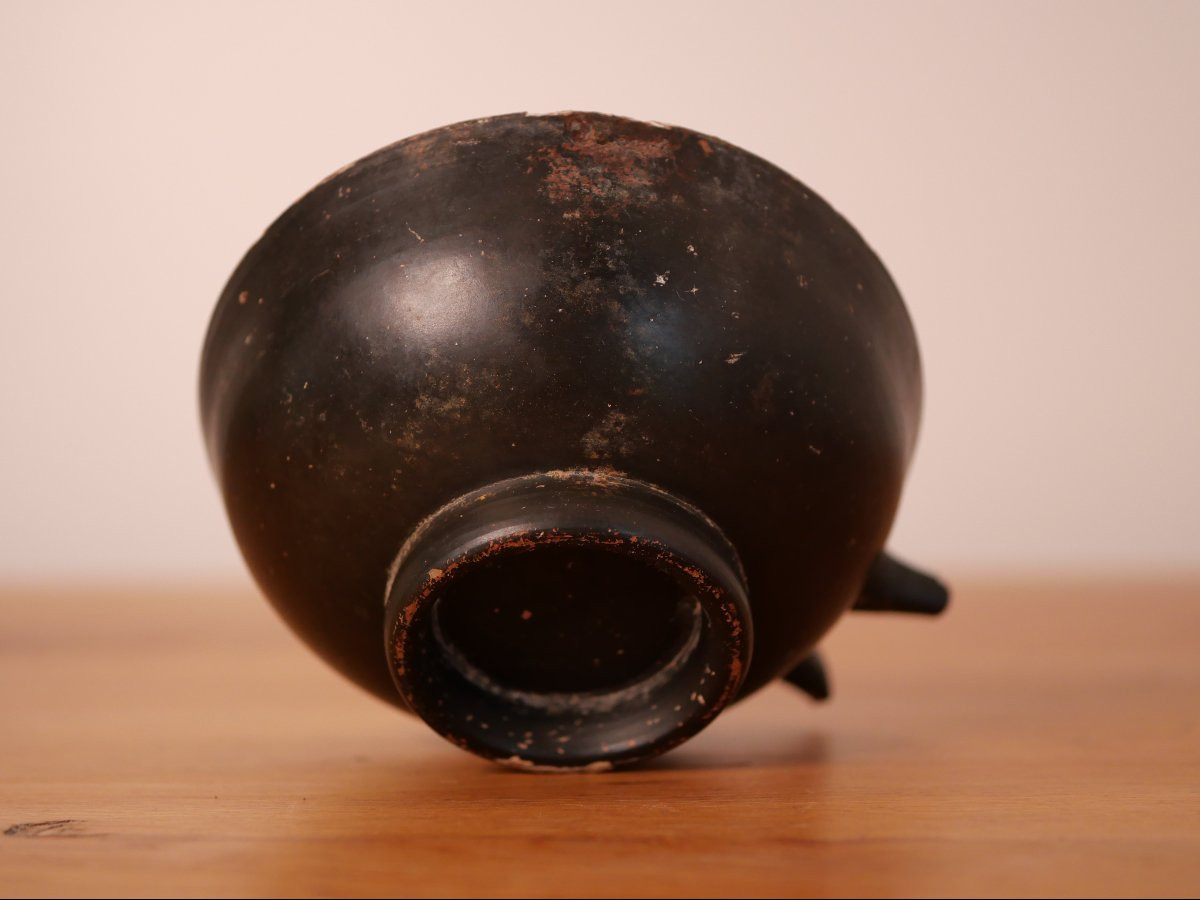 Campanian Drinking Cup With Greek Inscription - 4th-3rd Century Bc, Archaeology-photo-2