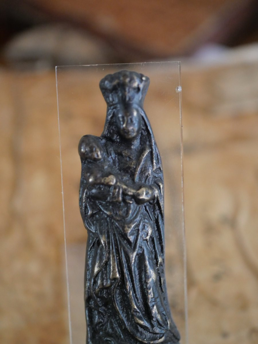 Madonna And Child - Devotional Wall Lamp, Utrecht Model - Late 15th / Early 16th Century-photo-2