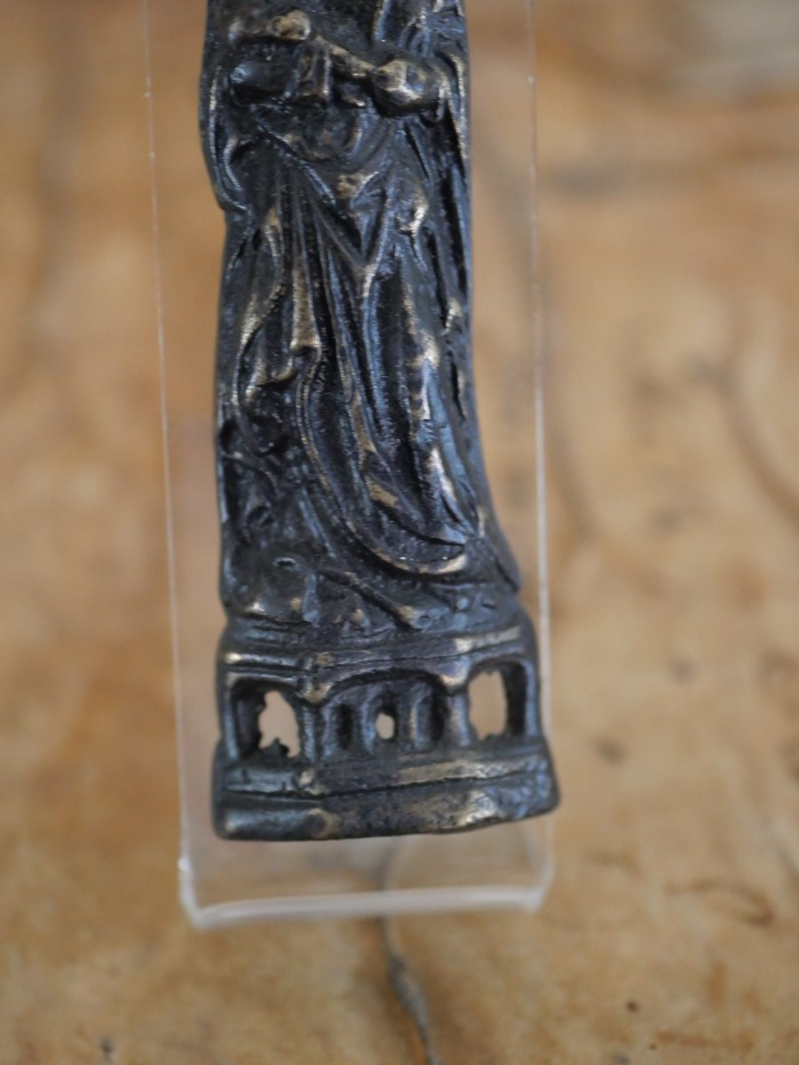 Madonna And Child - Devotional Wall Lamp, Utrecht Model - Late 15th / Early 16th Century-photo-3