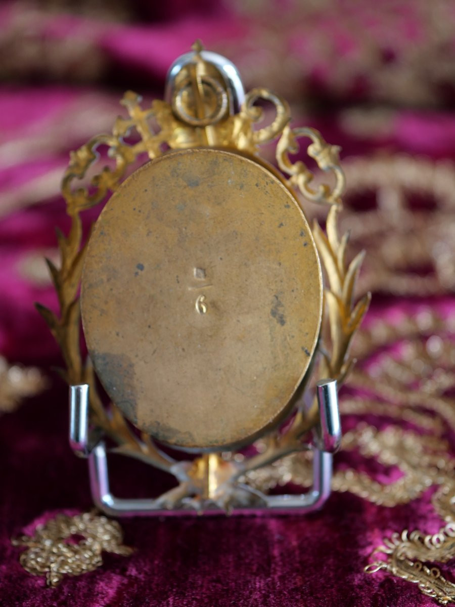 Relique du pape Clément II – Dent authentifiée en thèque scellée, XIXe siècle-photo-1