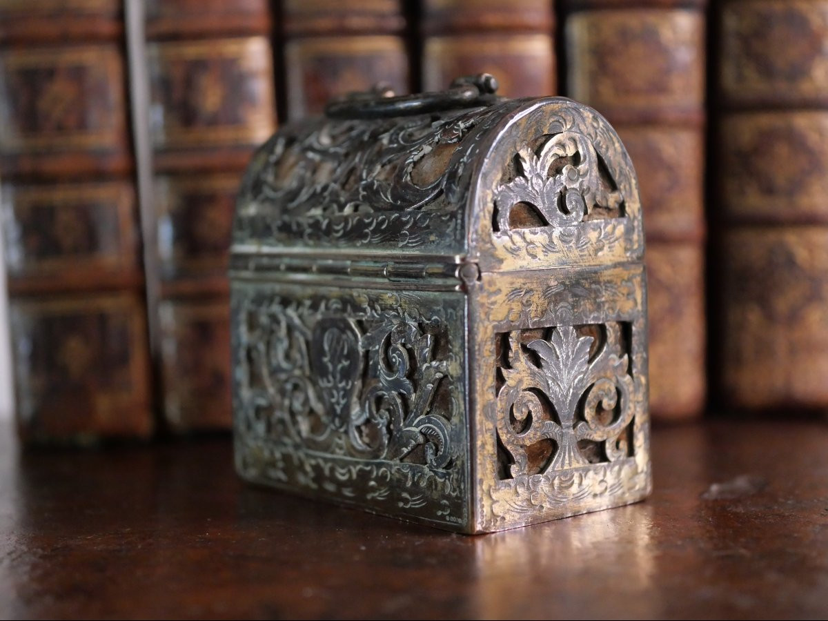 Miniature Ormolu Case - French Work, Late 17th Century, Louis XIV Period-photo-3