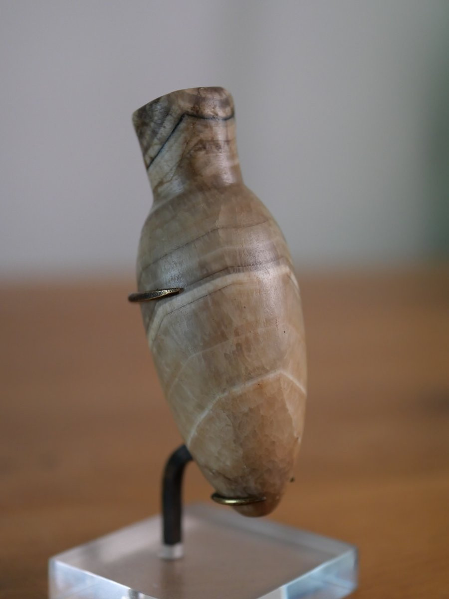 Egyptian Rubbed Calcite Alabaster - Middle Kingdom (c. 2000 Bc) - Egyptology-photo-3