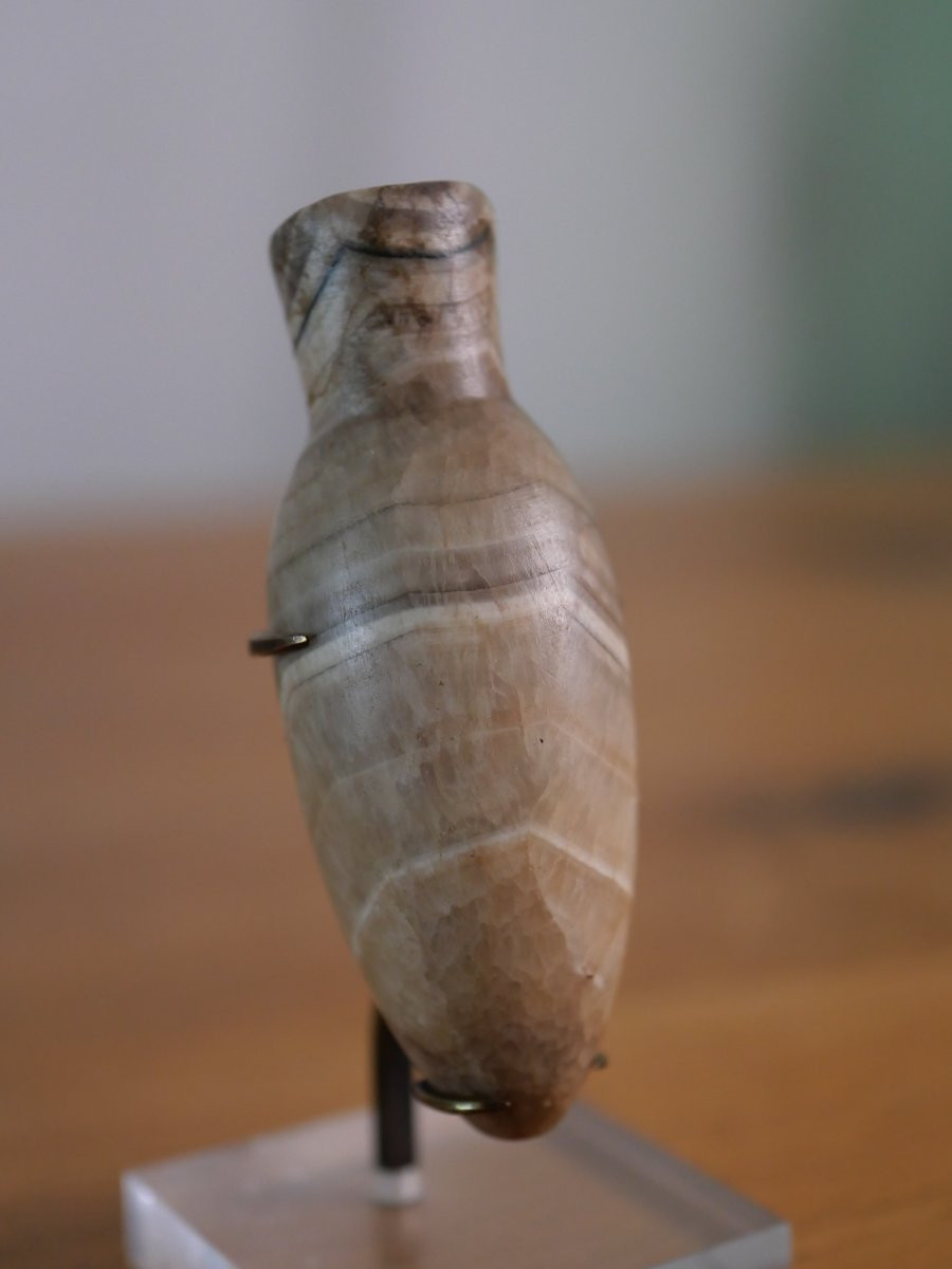 Egyptian Rubbed Calcite Alabaster - Middle Kingdom (c. 2000 Bc) - Egyptology-photo-3
