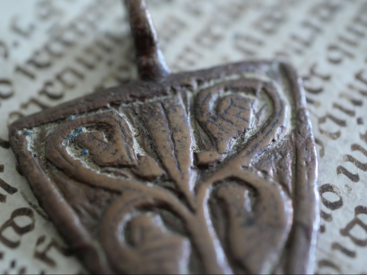 Medieval Bronze Vervain - 14th Century - Heraldry And Equestrian Equipment-photo-3