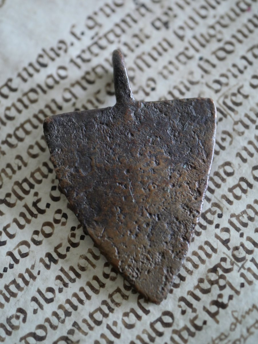 Medieval Bronze Vervain - 14th Century - Heraldry And Equestrian Equipment-photo-1