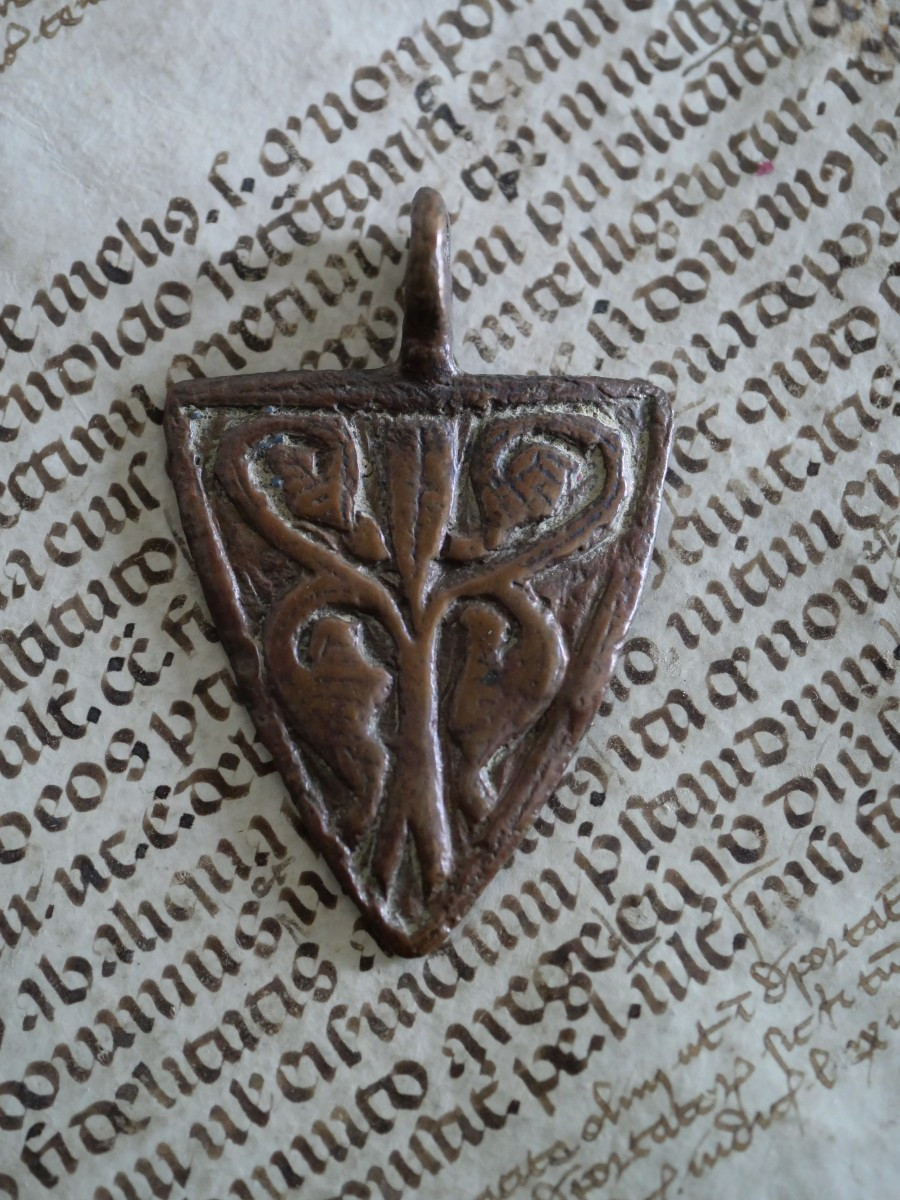 Medieval Bronze Vervain - 14th Century - Heraldry And Equestrian Equipment