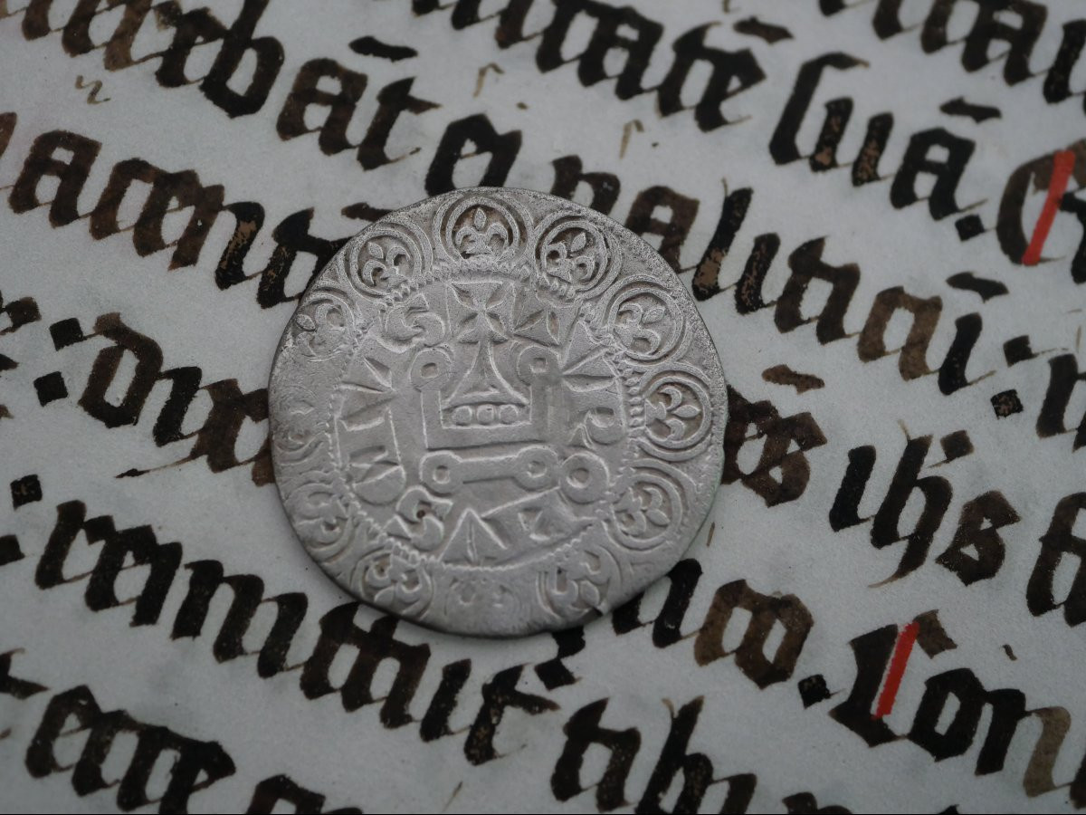 Gros tournois argent de Florent V de Hollande (1256-1296) – Atelier de Dordrecht – XIIIe siècle-photo-2