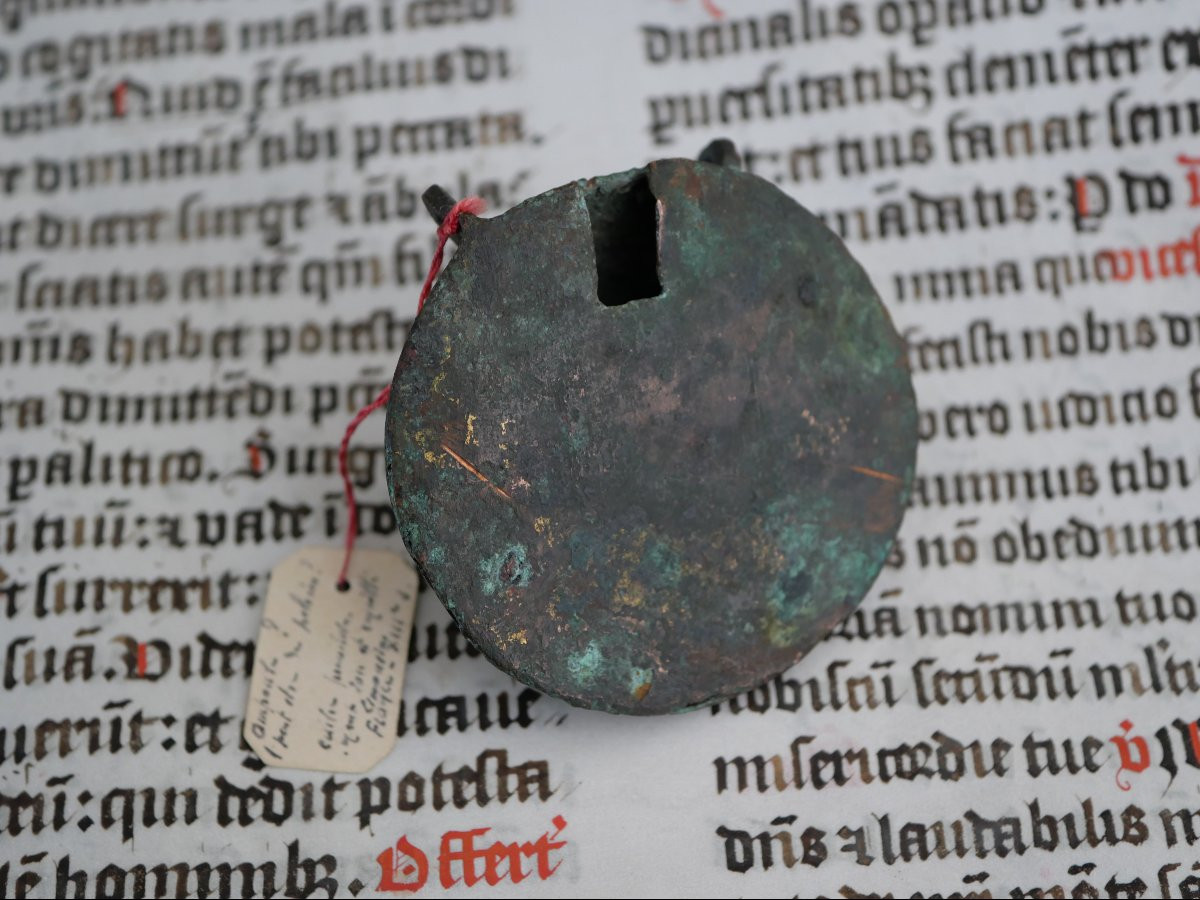 Copper Ampoule-reliquary From The Limousin Workshops, 13th Century - Joseph Laissus Collection-photo-1