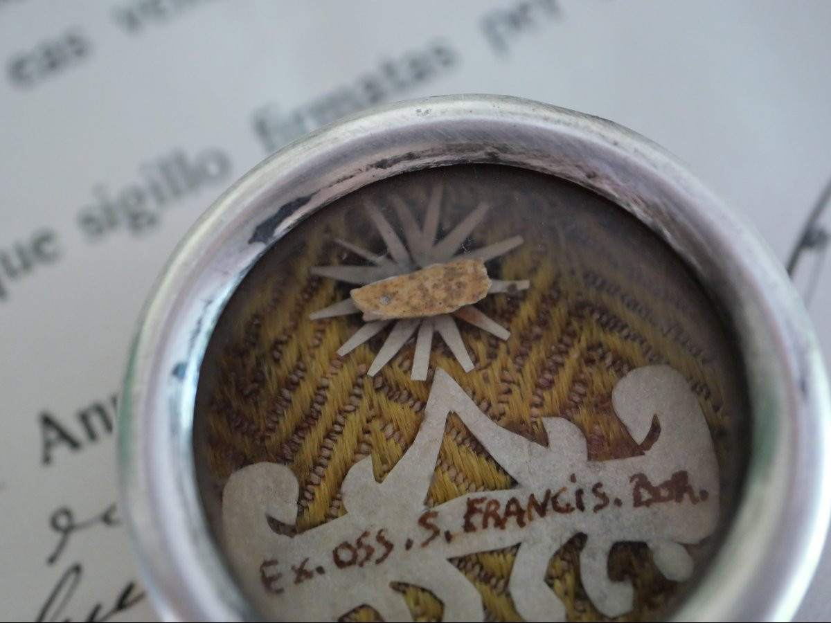 Reliquary Of Saint Francis Of Borgia (1510-1572) - With Certificate Of Authenticity From 1937-photo-4
