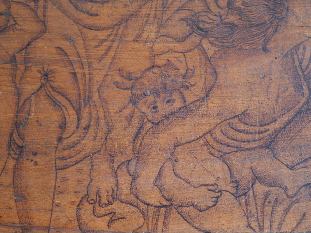Venetian Renaissance Coffret Panel - The Massacre Of The Innocents After Raphael - 16th Century-photo-2