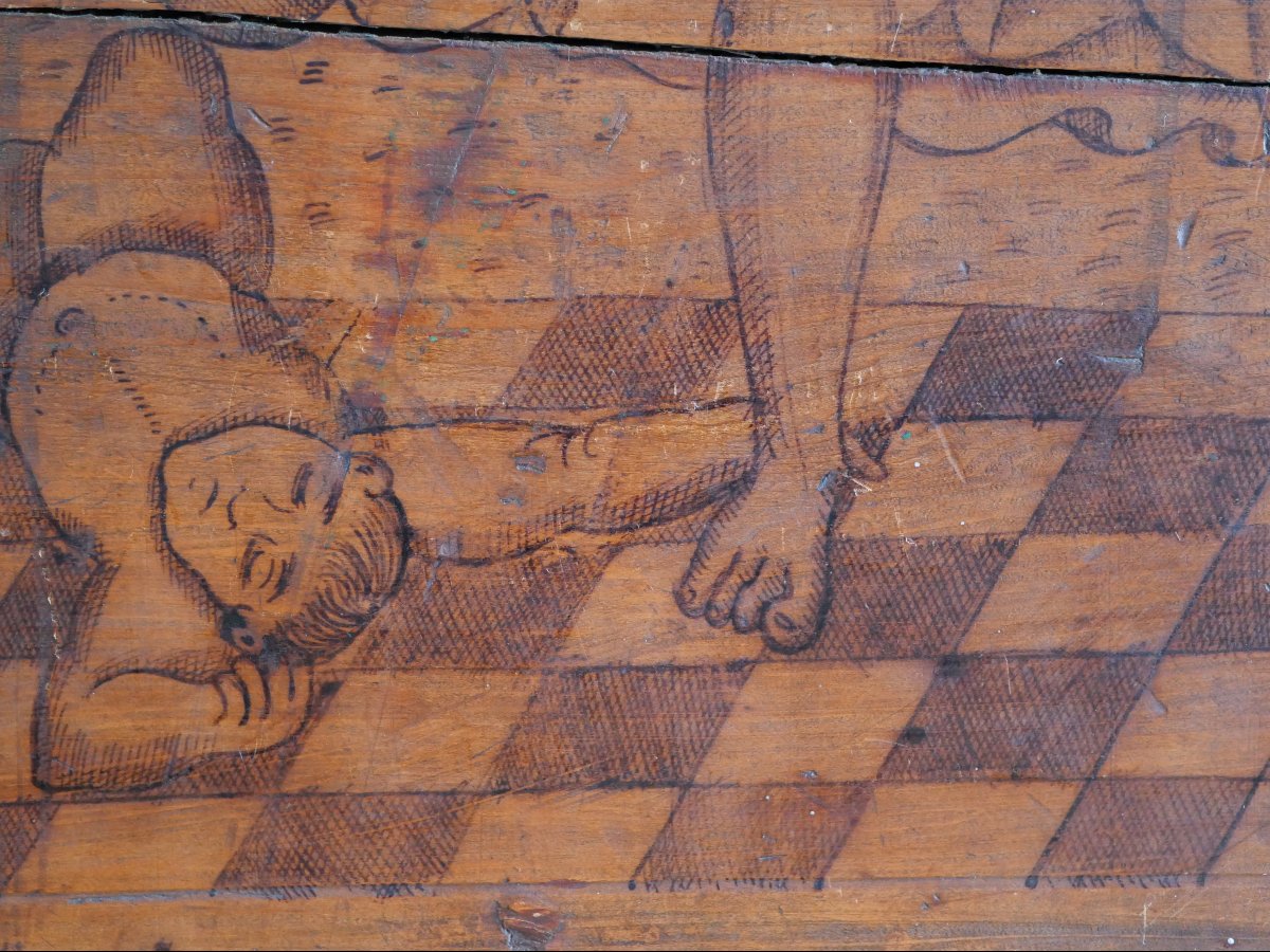 Venetian Renaissance Coffret Panel - The Massacre Of The Innocents After Raphael - 16th Century-photo-3