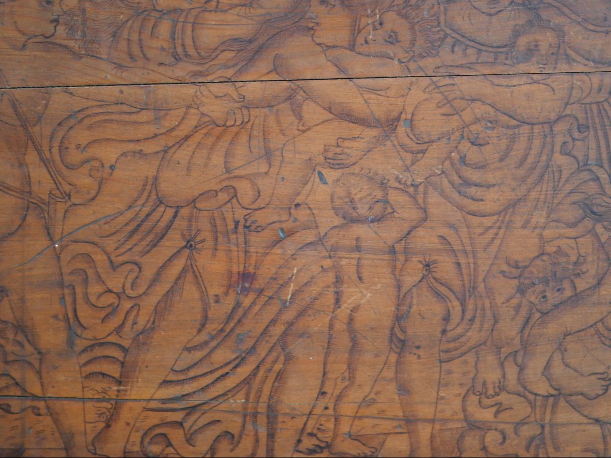 Venetian Renaissance Coffret Panel - The Massacre Of The Innocents After Raphael - 16th Century-photo-3