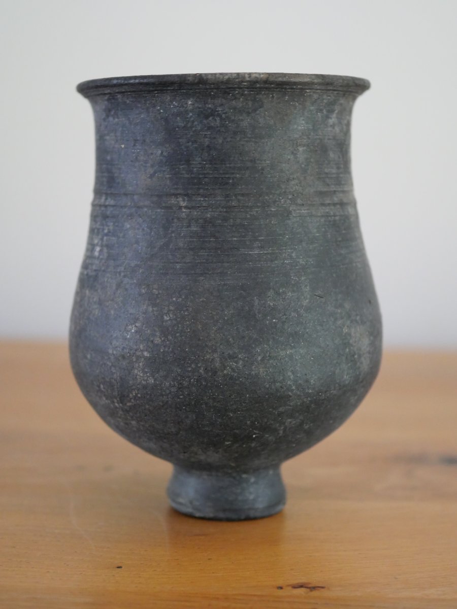Roman Terra Nigra Vase - Gallo-roman, 4th Century - Provenance Bavay (nord) Archéologie-photo-2