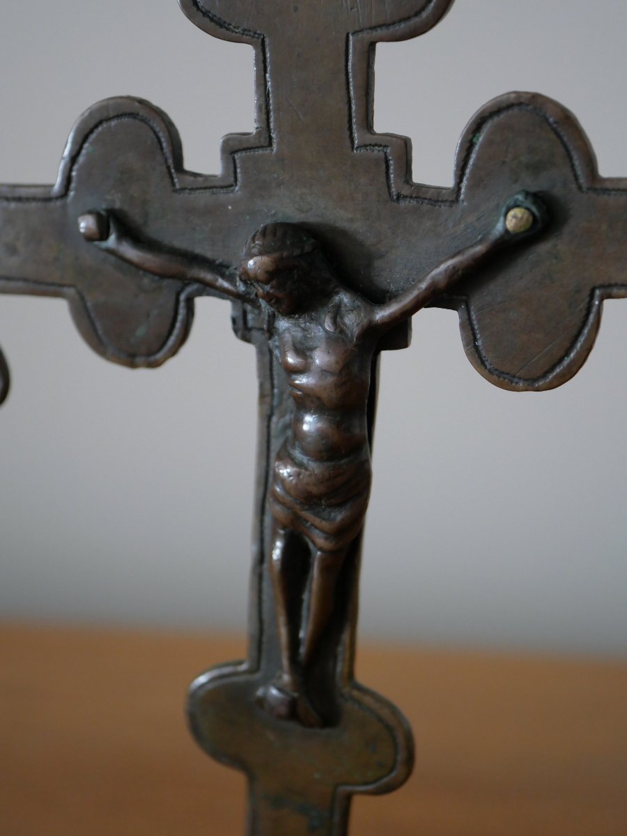 Medieval Spanish Processional Cross – Burgos, Castile, Late 14th–early 15th Century-photo-3