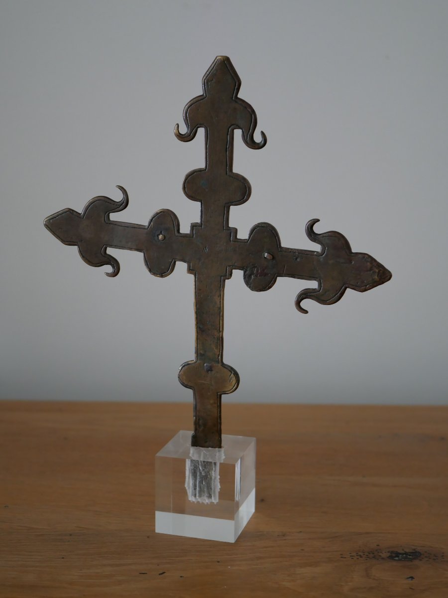 Medieval Spanish Processional Cross – Burgos, Castile, Late 14th–early 15th Century-photo-1