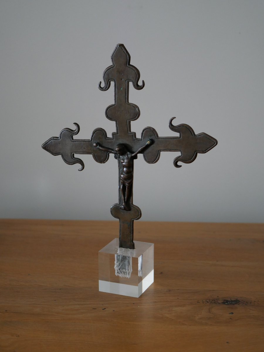 Medieval Spanish Processional Cross – Burgos, Castile, Late 14th–early 15th Century
