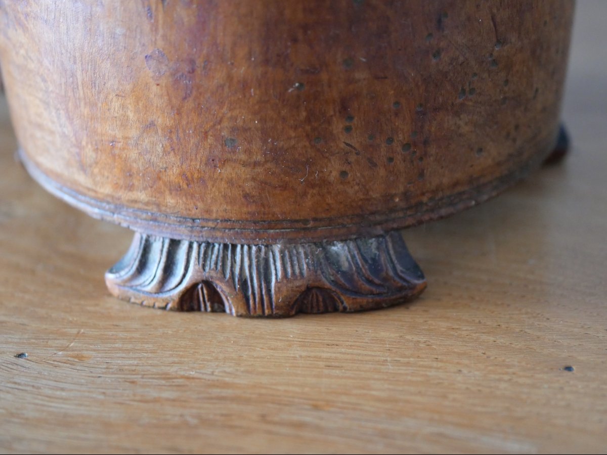 Norwegian "løvekanne" Mug ” Carved From A Birch Root – 18th Century-photo-2
