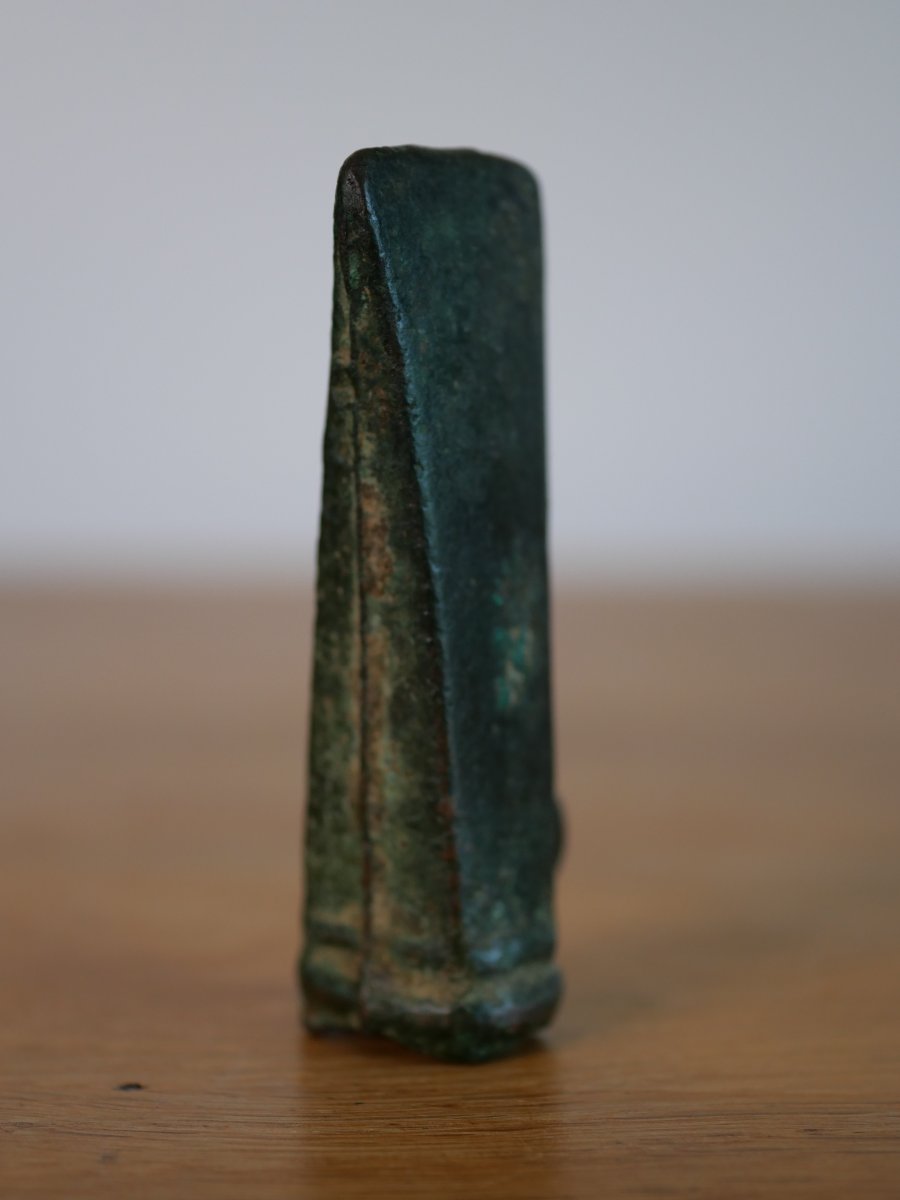 Petite hache à douille et anneau latéral – Âge du Bronze final, protohistoire, archéologie-photo-4