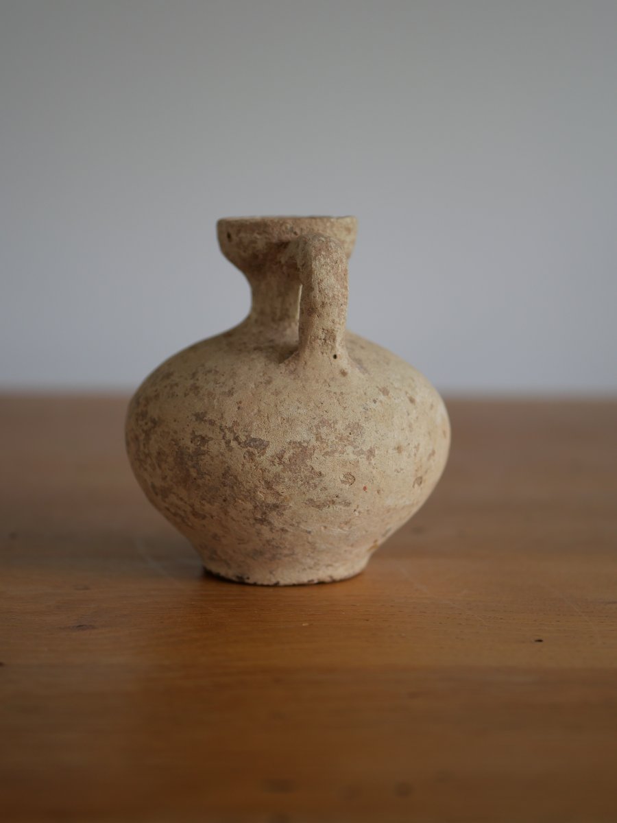 Small Gallo-roman Terracotta Jug – 2nd–3rd Century Ad. Archaeology, Gaul -photo-2
