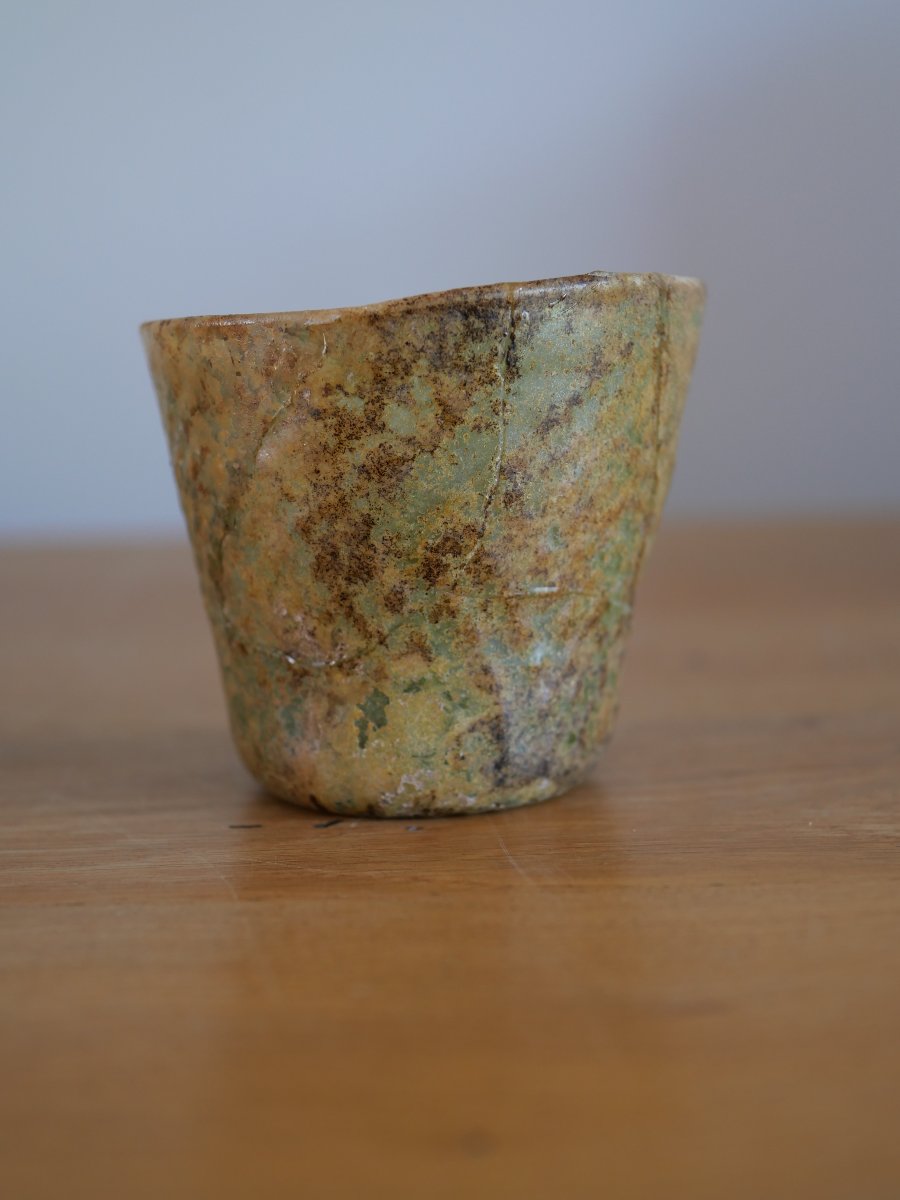 Medieval Optical Glass Goblet – 15th-century Germanic Production – Early Medieval Archaeology-photo-3