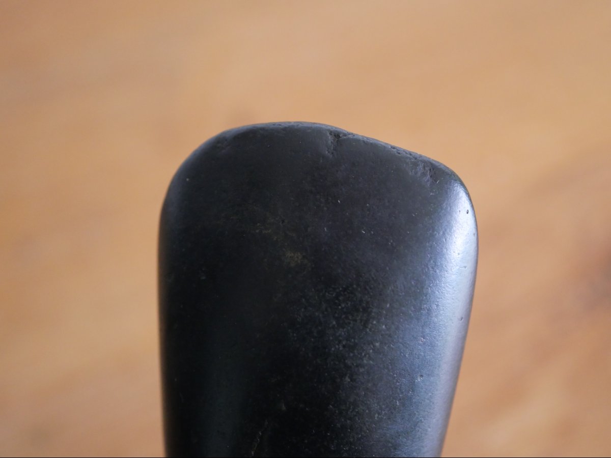 Polished Neolithic Black Stone Axe – Belgium – Old Belgian Collection – Appraised-photo-4