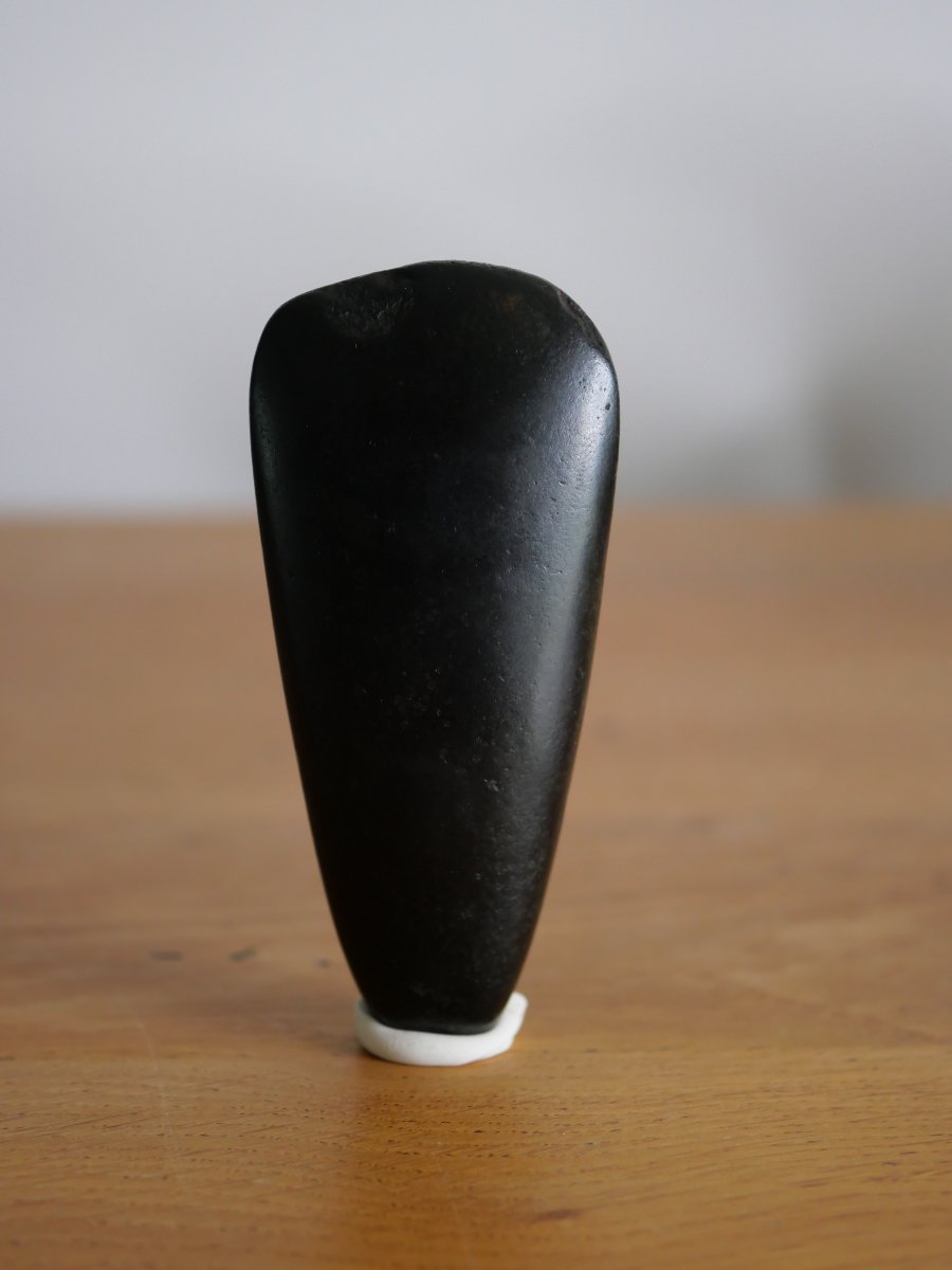 Polished Neolithic Black Stone Axe – Belgium – Old Belgian Collection – Appraised