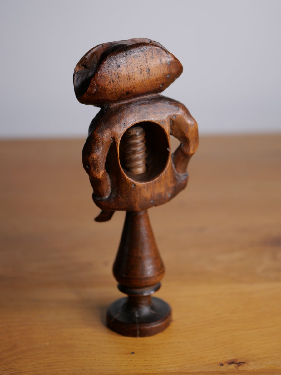Carved Wooden Nutcracker – Grotesque – Northern Italian Folk Art – Late 18th/early 19th Century-photo-3