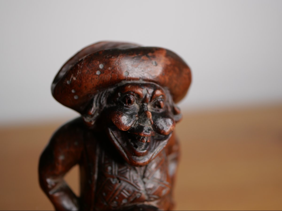 Carved Wooden Nutcracker – Grotesque – Northern Italian Folk Art – Late 18th/early 19th Century-photo-4